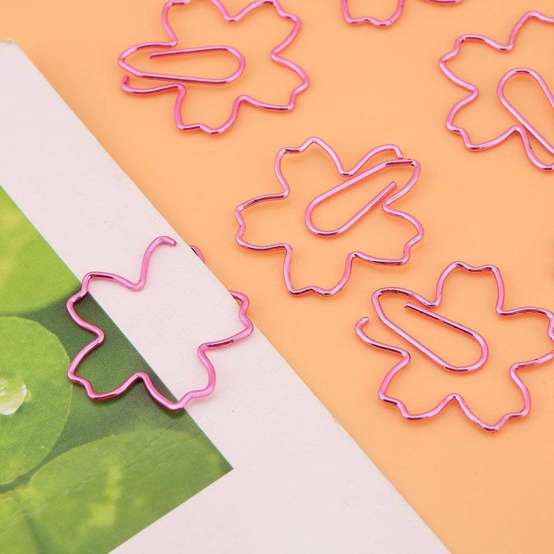 Eboxer Flower Paper Clips Paperclips Creative Cute Paper Clips for Paper Non Skid Usually for Office School Book Notebook Document Organizing and so on (12 Pieces) - Image 5